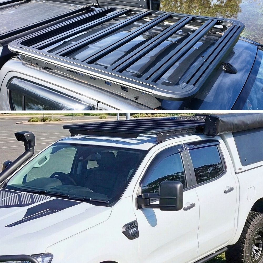 Premium Gen2 Cobra 4x4 Aluminium Roof Rack fits Ford Ranger PX1 PX2 PX3 2011 - 2022 BT50 2012 - 2020 Flat Platform Low Profile