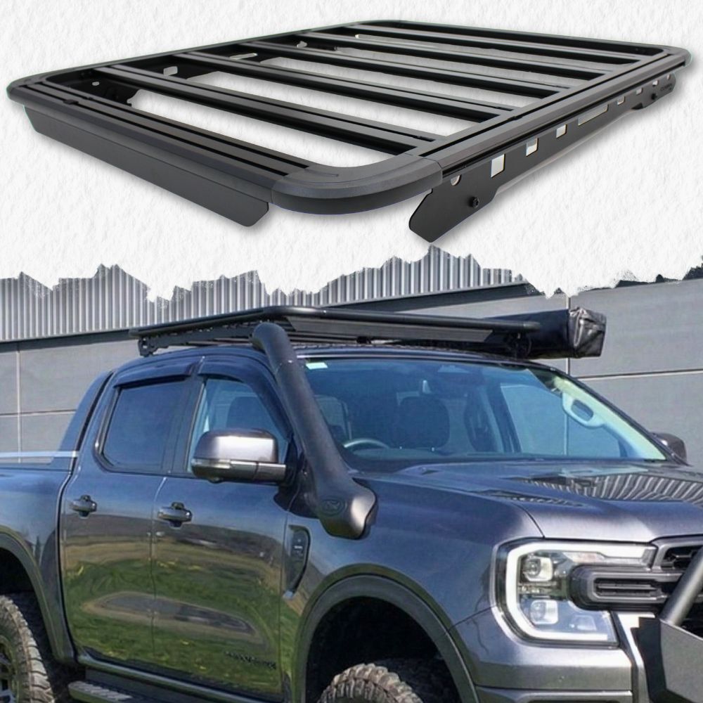 Premium Gen2 Cobra 4x4 Aluminium Roof Rack fits Ford Ranger Next Gen 2022 Onwards Flat Platform Low Profile