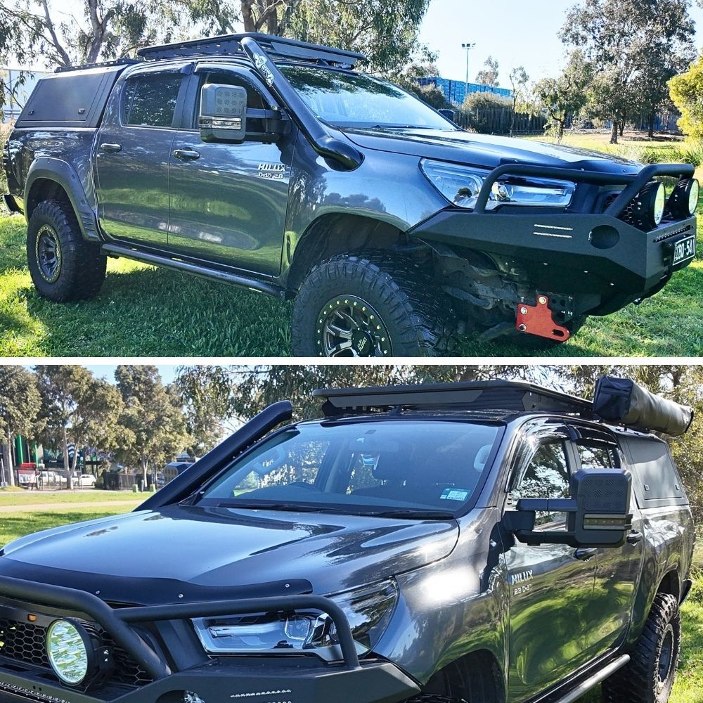 Premium Gen2 Cobra 4x4 Aluminium Roof Rack fits Triton 2015 - 2023 MQ MR 140 x 115 cm Flat Platform Low Profile