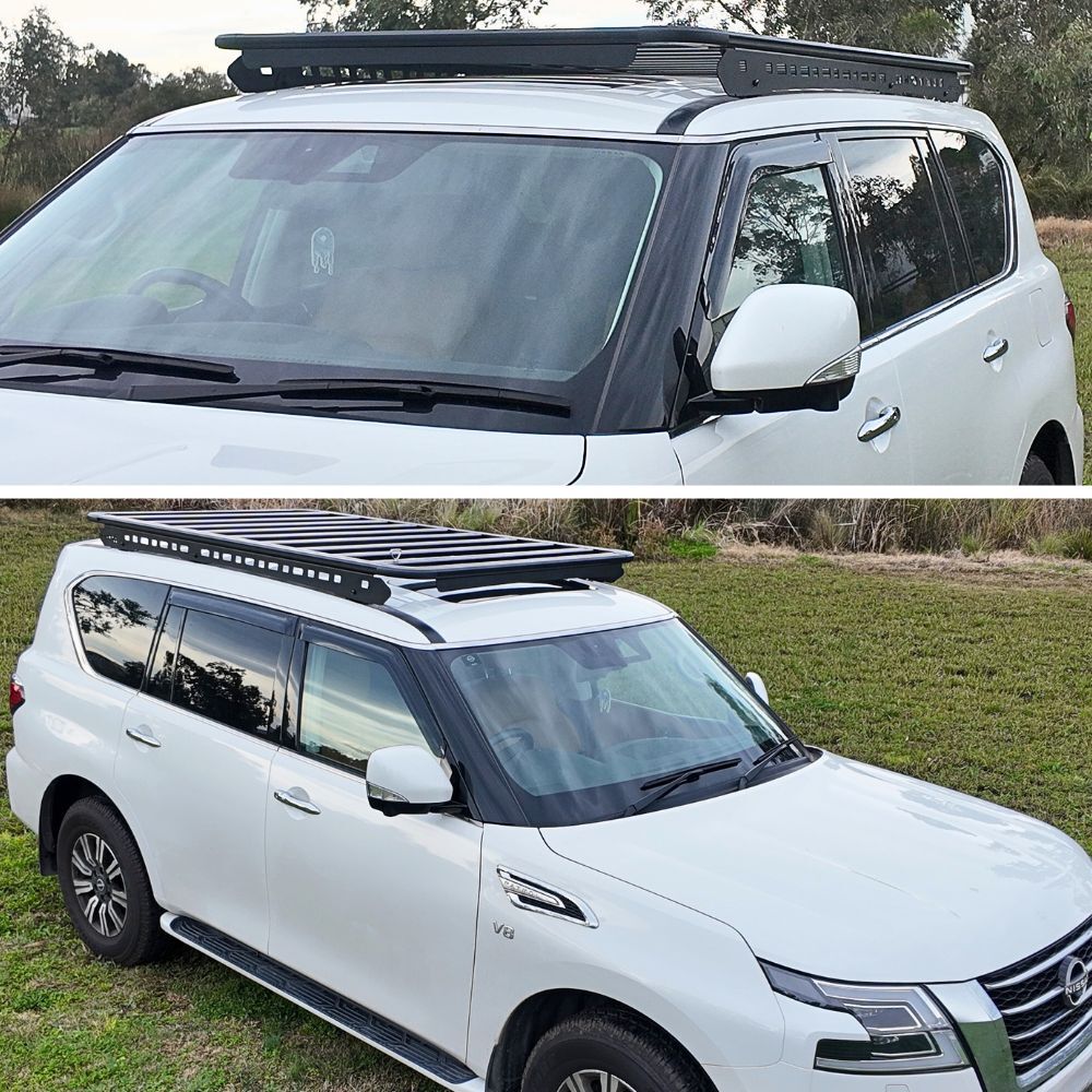 Premium Gen2 Cobra 4x4 Aluminium Roof Rack fits Nissan Patrol Y62 230 x 132 cm Flat Platform Low Profile