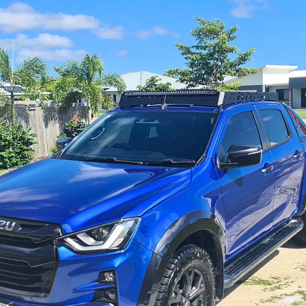 Dynamic Series Full length Roof Rack fits DMAX D-MAX 2021 Aluminium Platform Steel Onwards Dual Cab Low Profile