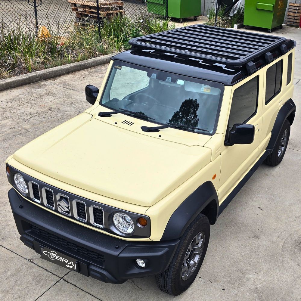 Premium Series Aluminium Full length Roof Rack fits Suzuki Jimny GJ 2018 onwards 2 + 4 Door Platform Steel Low Profile