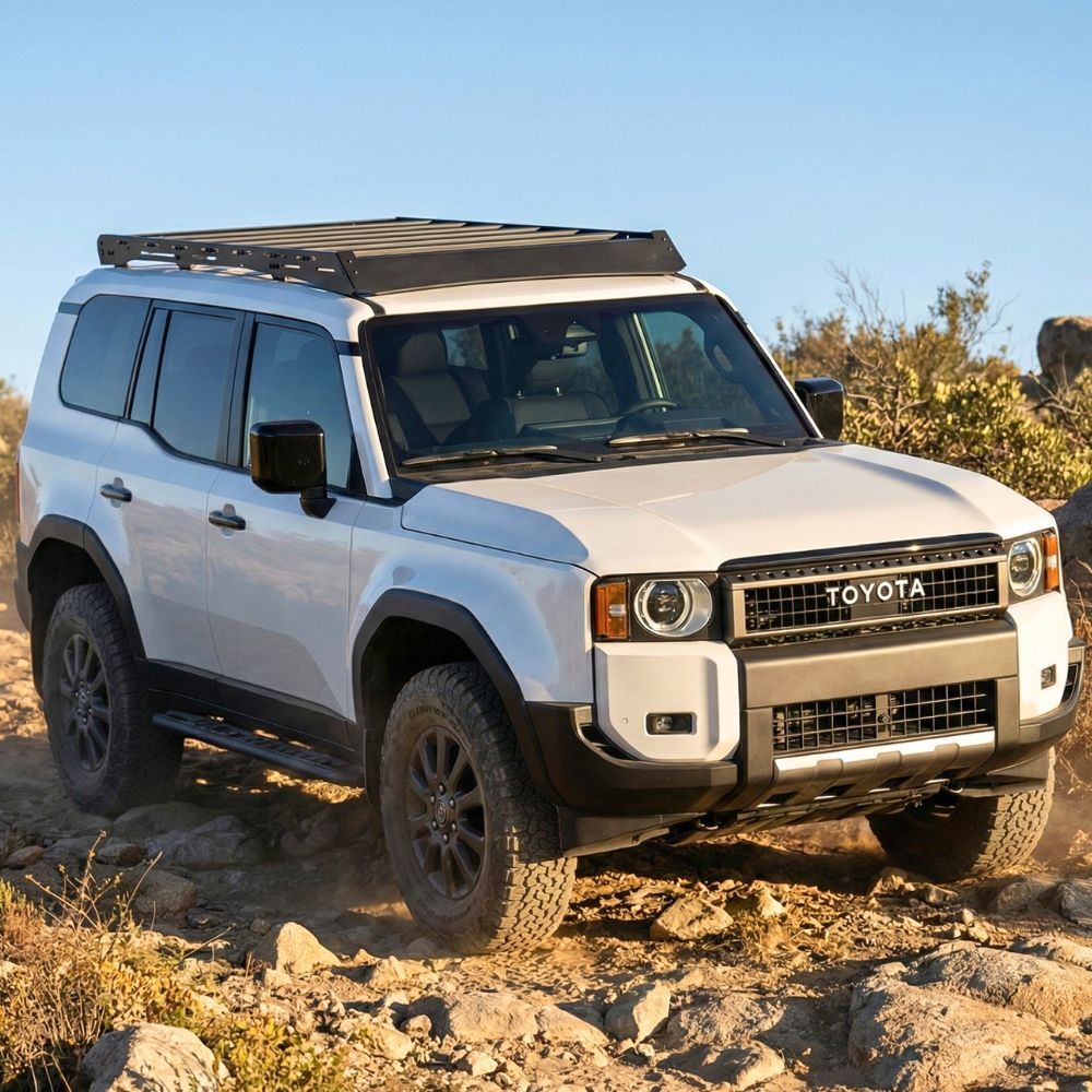 Dynamic Series Full length Roof Rack fits Landcruiser Prado 250 Series Lexus GX550 Aluminium Platform Premium Steel Low Profile