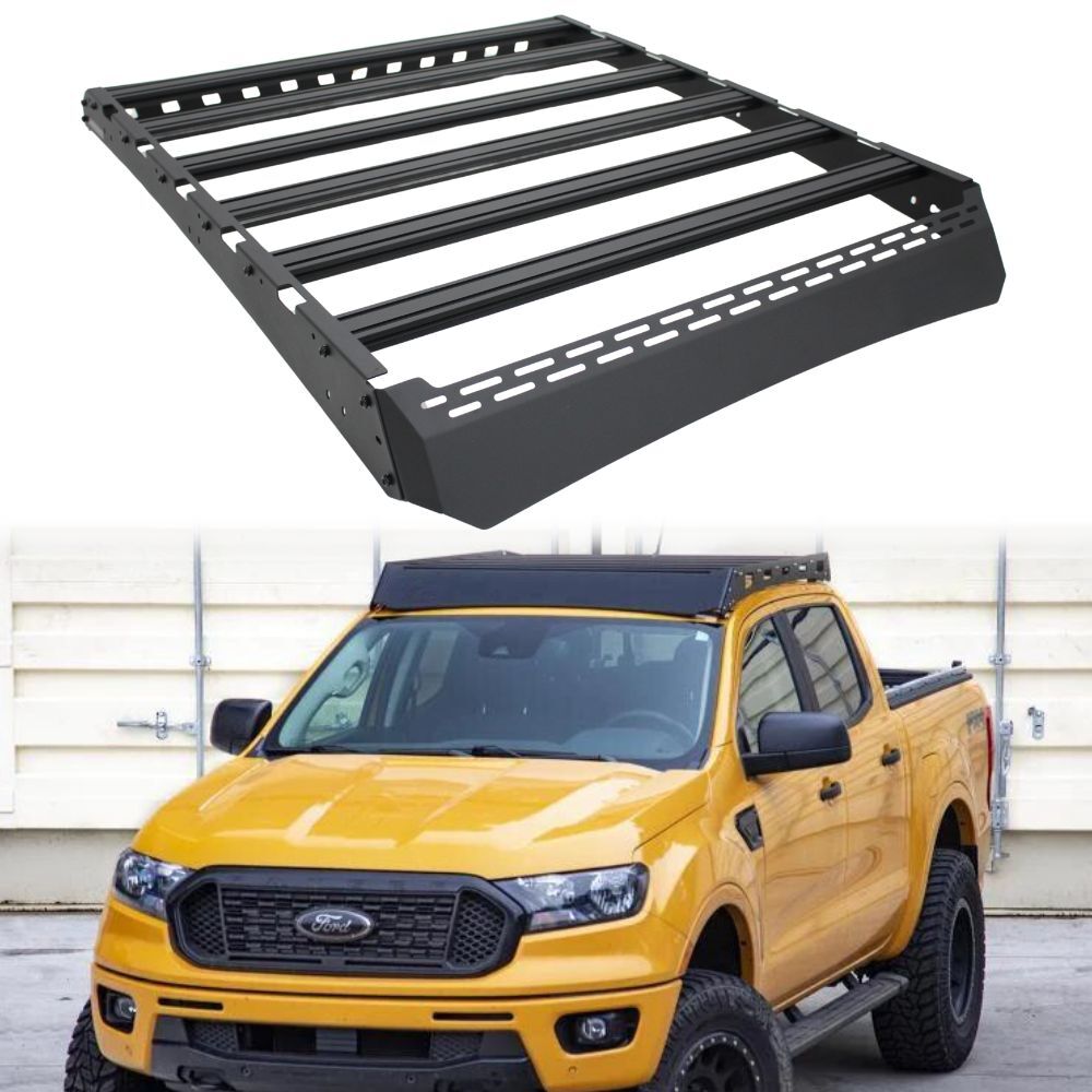 Dynamic Series Full length Roof Rack fits Ranger PX1 PX2 PX3 2012 Onwards BT50 2012 Aluminium Platform Steel Onwards Dual Cab Low Profile