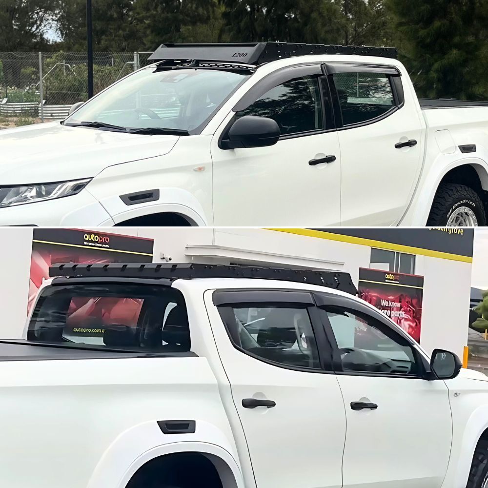 Dynamic Series Full length Roof Rack fits Triton 2015 MQ MR Aluminium Platform Steel Onwards Dual Cab Low Profile