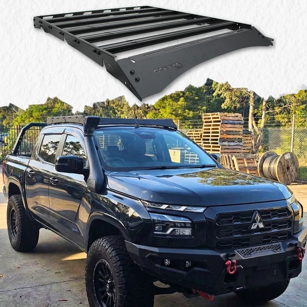 Dynamic Series Full length Roof Rack fits Mitsubishi Triton MV GSR Model 2024 Onwards Aluminium Platform Steel Dual Cab Low Profile