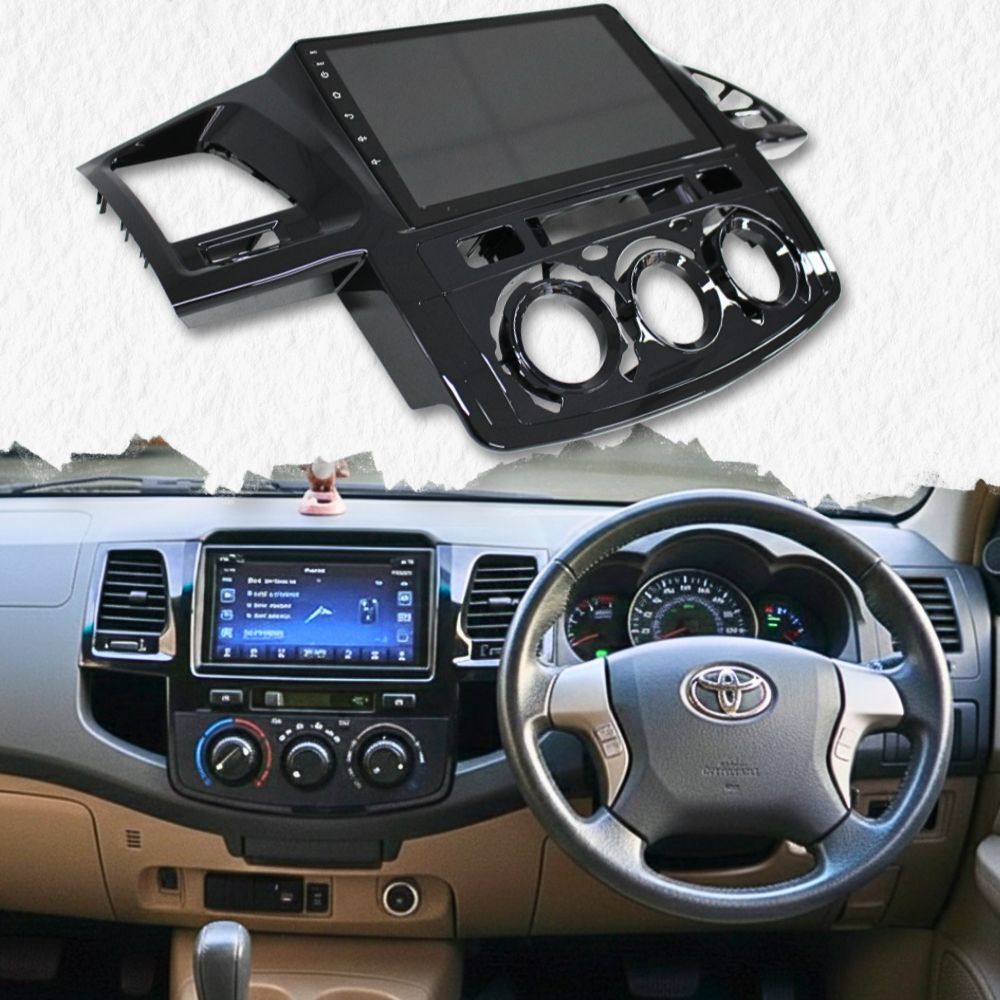 Android 10 Inch Head Unit Suits Hilux 2008 - 2014 Video HD GPS Touch Screen Navigation 6GB RAM 128GB Storage