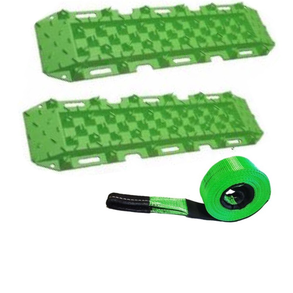 TRACTION TRACKS & RECOVERY KIT GREEN