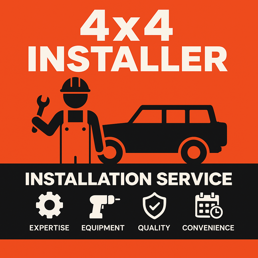 Installation units for 4x4 accessories