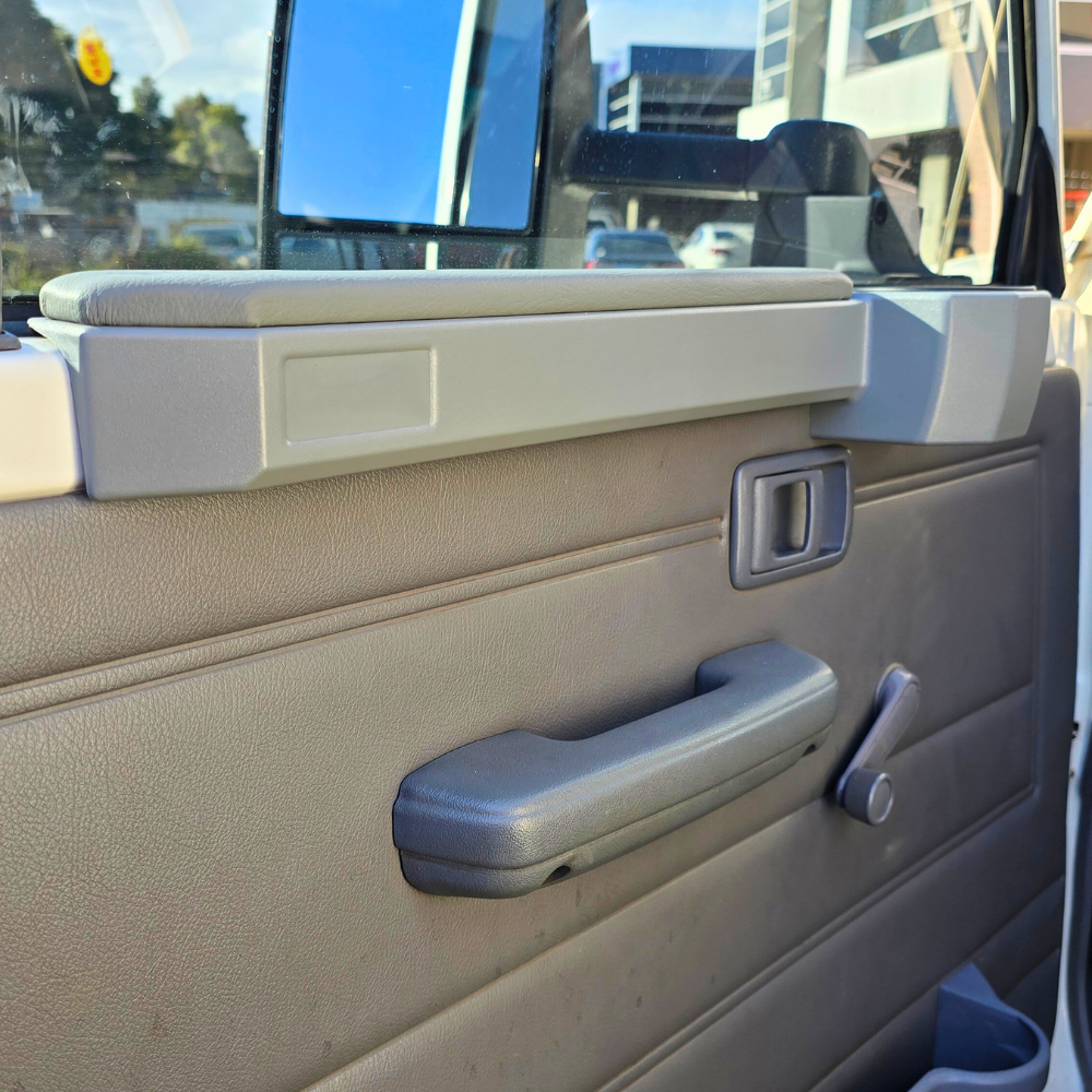 Grey Armrest Cup holder Suits Landcruiser 76 78 79 Series 2007 3M Tape Cupholder Pair