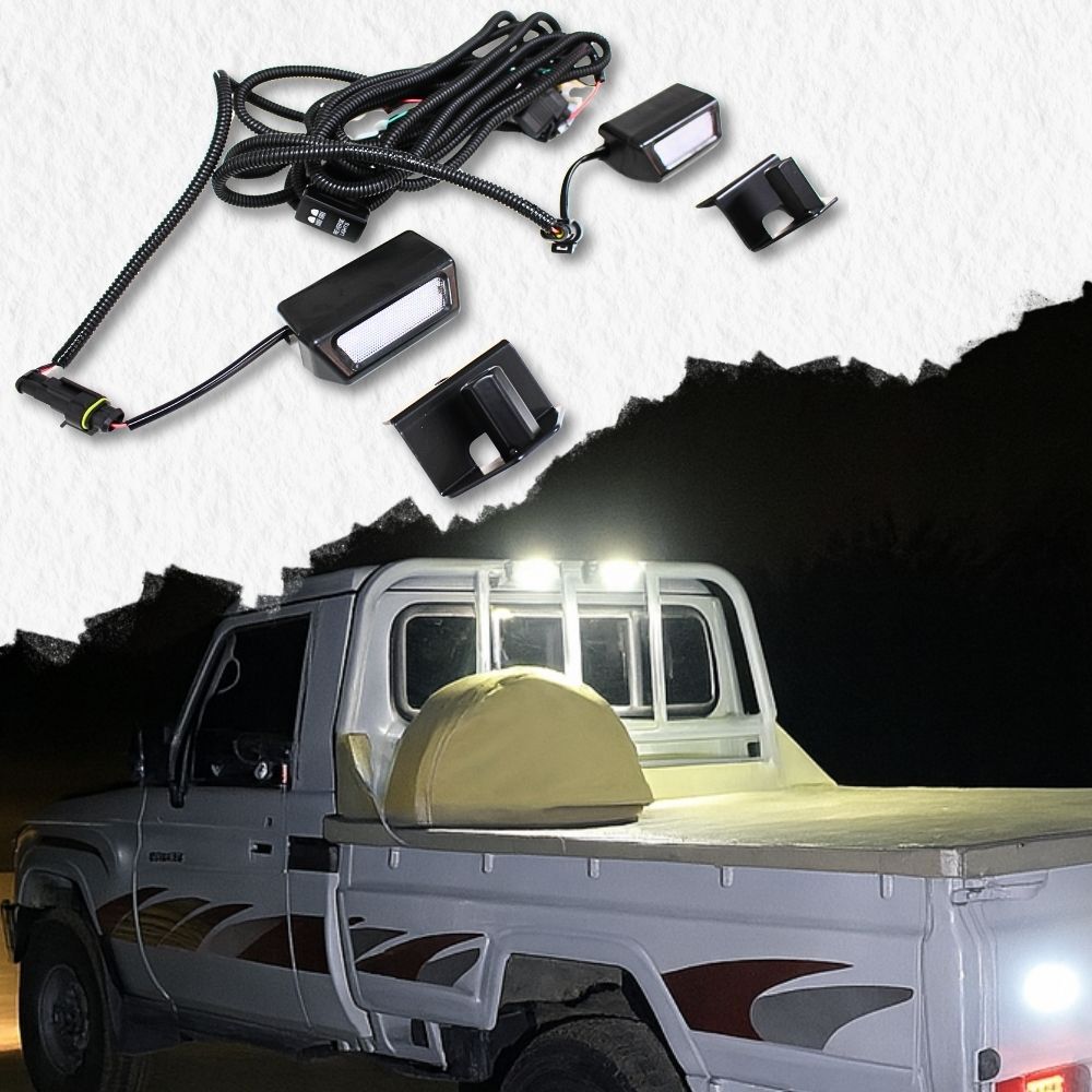 Cobra 4x4 Rear Headboard LED Work Reverse Spot Light Suits Landcruiser 79 Series Tray Cargo Lamp Off Road
