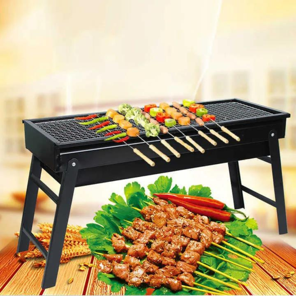 Cobra Outdoors Portable Barbecue Grill Foldable Camping Charcoal BBQ Grill