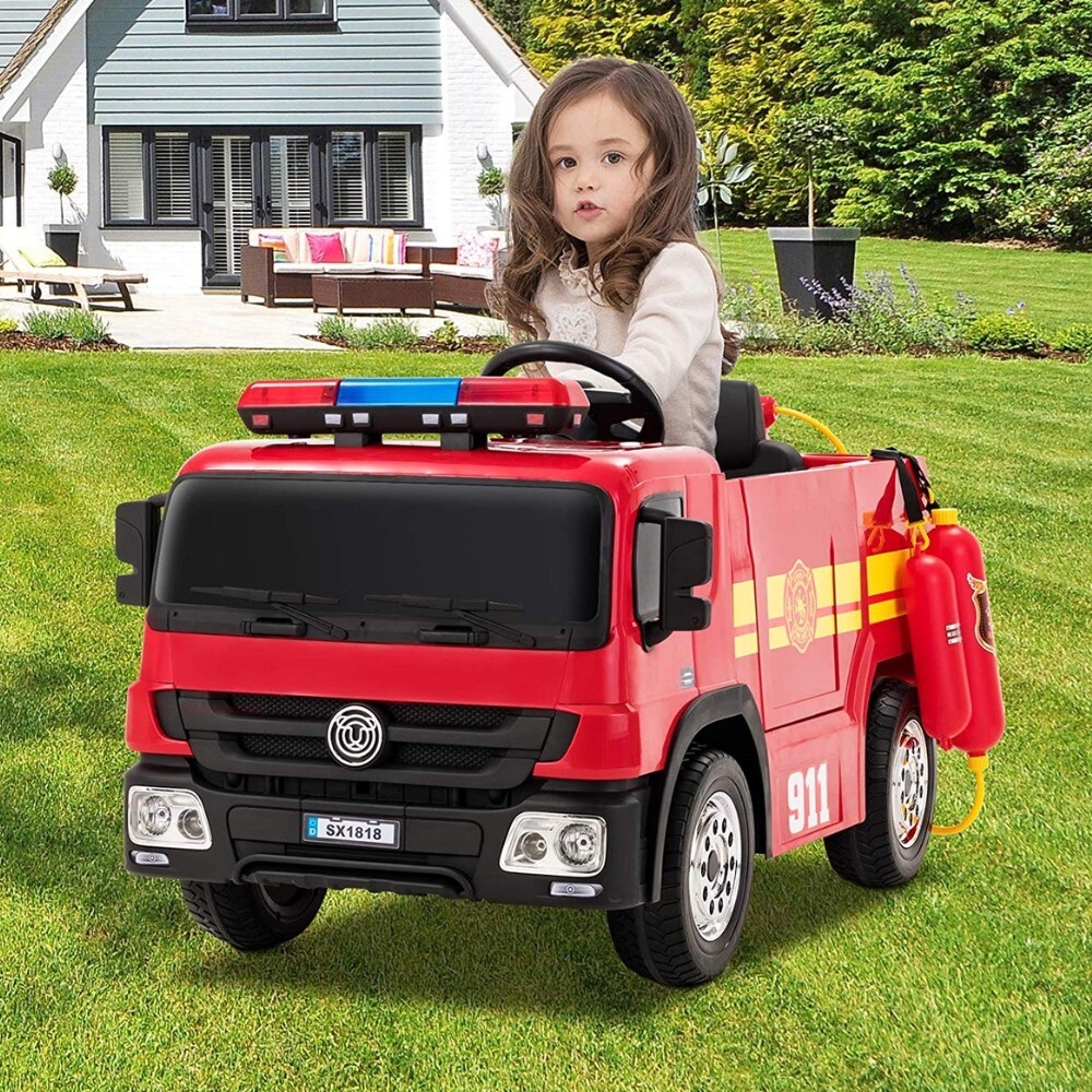 KIDS RIDE ON CAR FIRE TRUCK ENGINE POLICE 12V X 2
