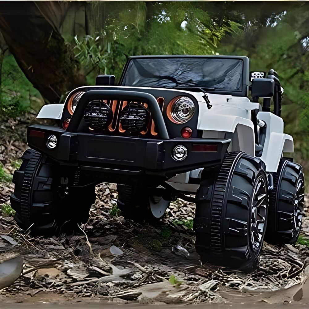 JEEP INSPIRED RED/WHITE Sports Kids Ride On Car