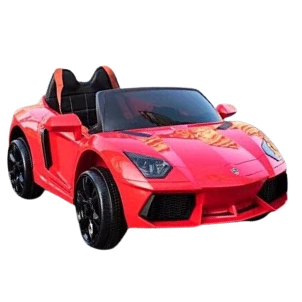 Lamborghini inspired white red Sports Kids Ride On Car Remote Control Battery