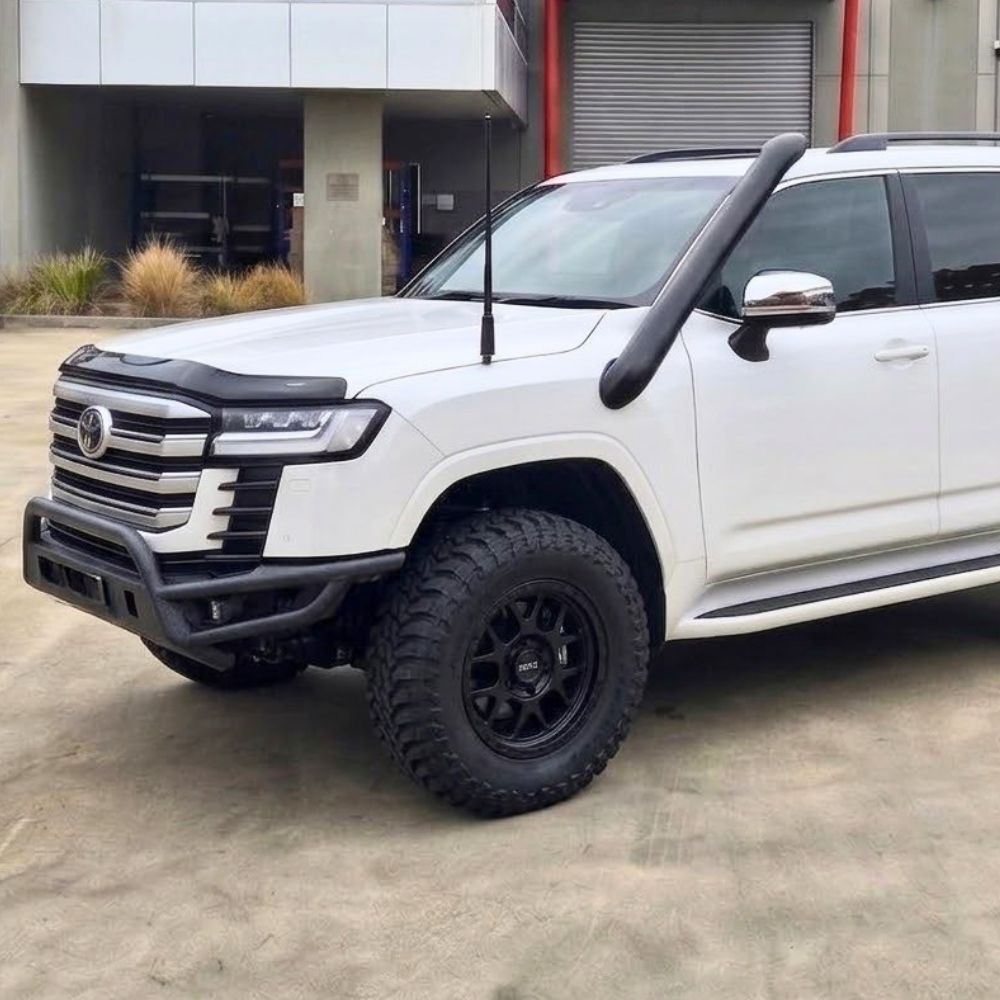 Cobra 4x4 Black Stainless Steel Snorkel Kit Suits Landcruiser 300 Series 4" Turbo Air intake Pipe Short Entry
