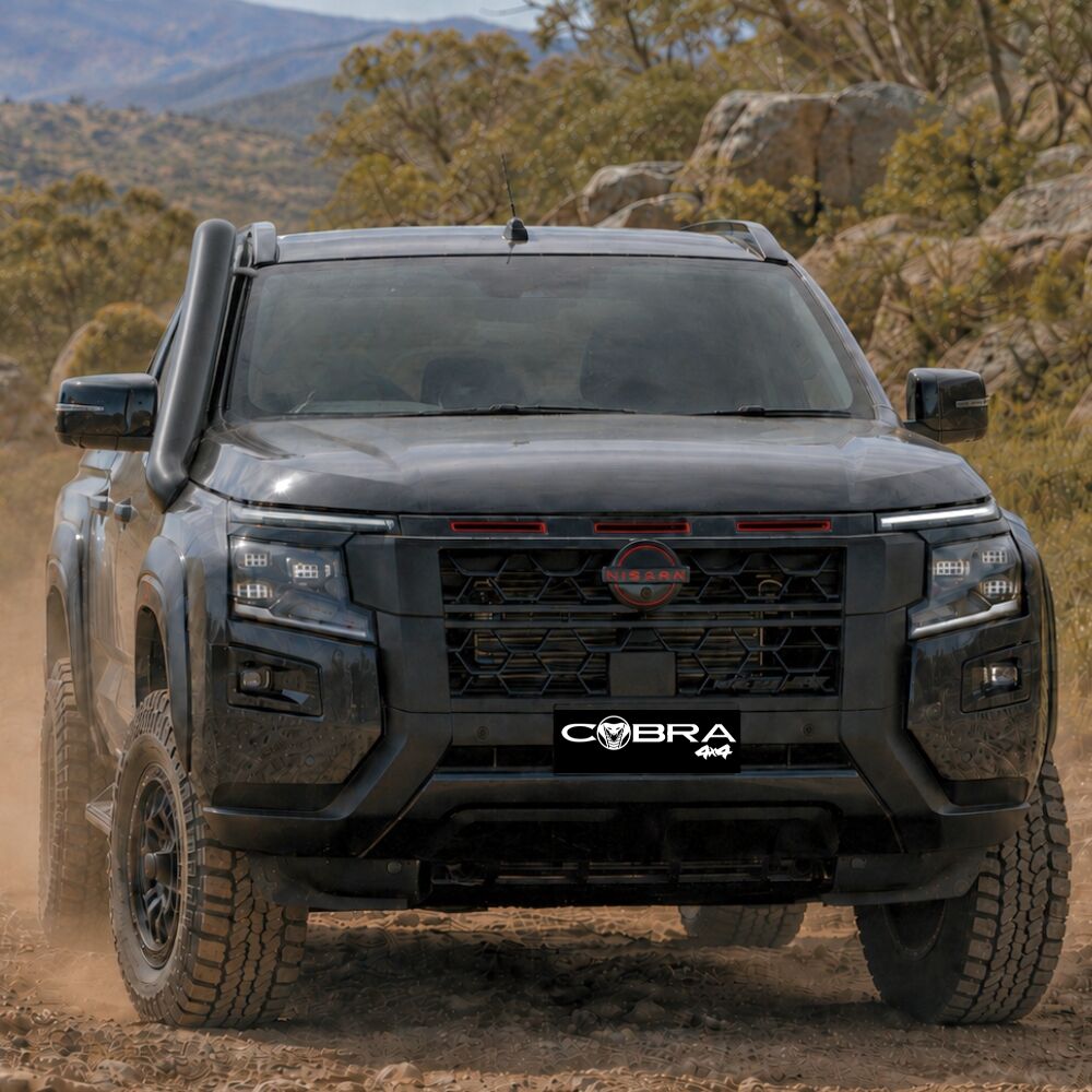 Cobra 4x4 Black Stainless Steel Snorkel Kit Suits Nissan Navara D27 2026 Onwards 4" Turbo Air intake Pipe