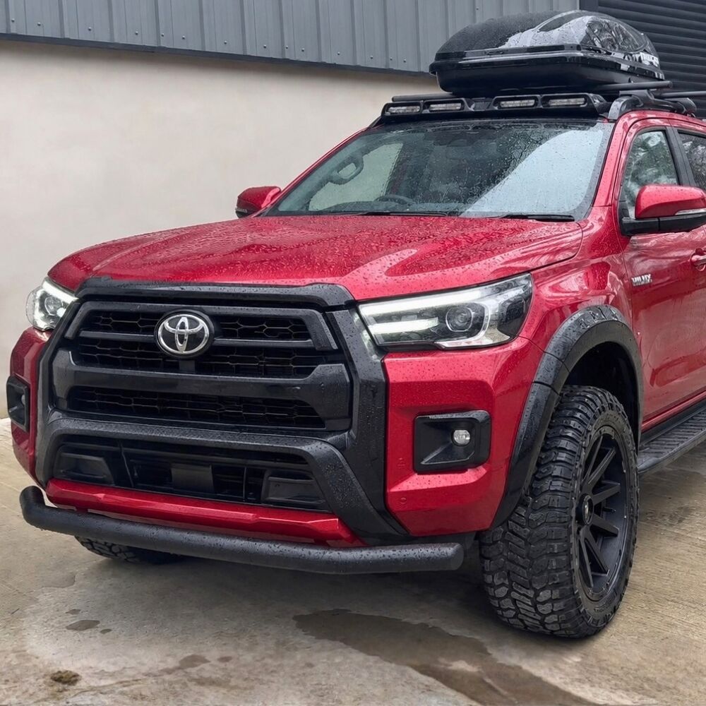 Low Profile Steel Nudge Bar suits Toyota Hilux N80 2015 - 2020 Front Grill Bull Bumper Guard Low Style