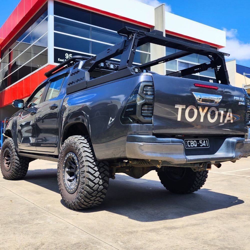 Universal Beast Sports Sportsbar With Tub Rack Extension Roll Bar Suits Ranger Hilux BT50 Navara Dmax Amarok Colorado GWM