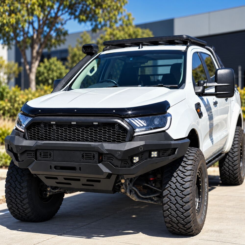 Cobra 4x4 Atomic Series Heavy Duty Steel Bull Bar Bullbar Suits Ranger PX2 PX3 2015 - 2021 Everest Winch Compatible