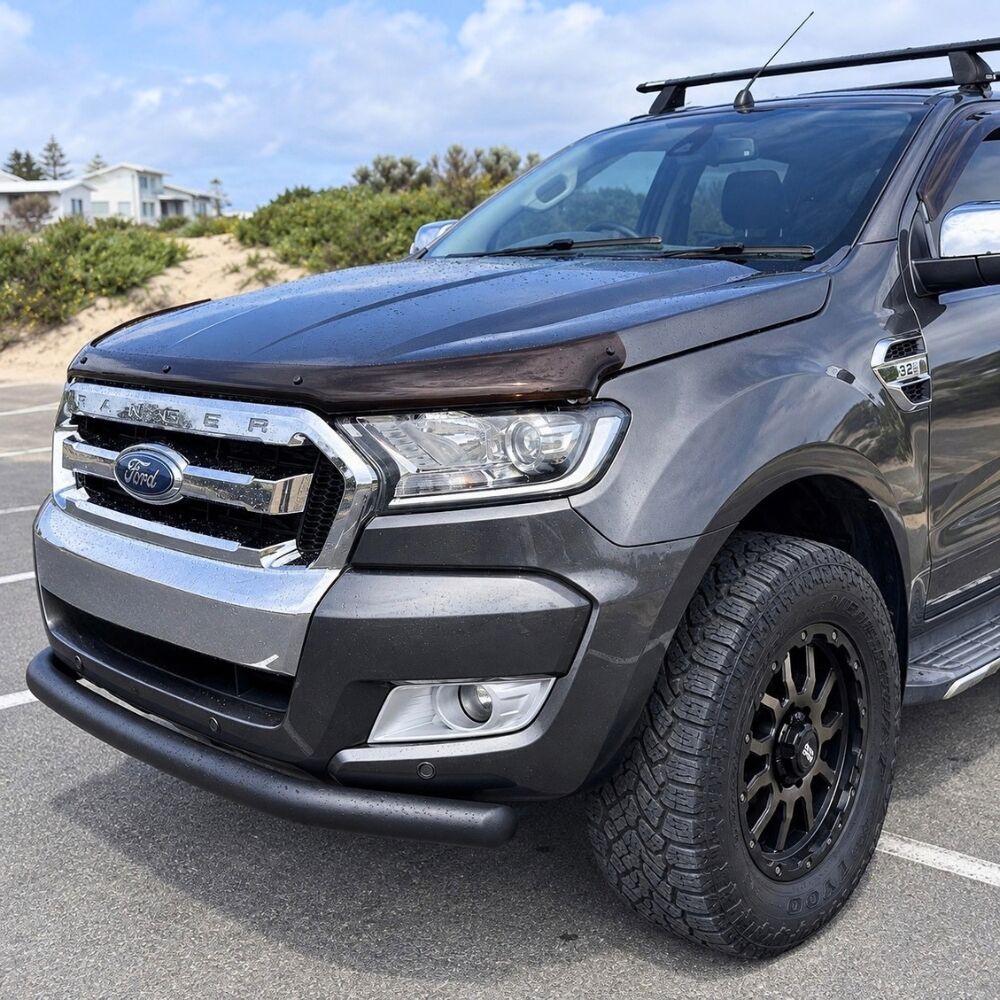 Low Profile Steel Nudge Bar suits Ford Ranger PX1 PX2 PX3 2011 - 2022 Everest Front Grill Bull Bumper Guard Low Style