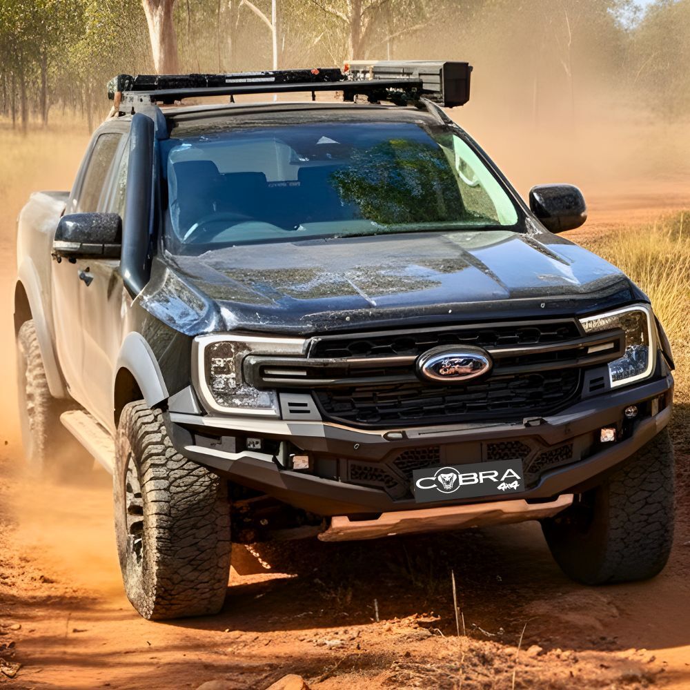Cobra 4x4 Atomic Series Heavy Duty Steel Bull Bar Bullbar Suits Ranger Next Gen 2022 Onwards Winch Compatible