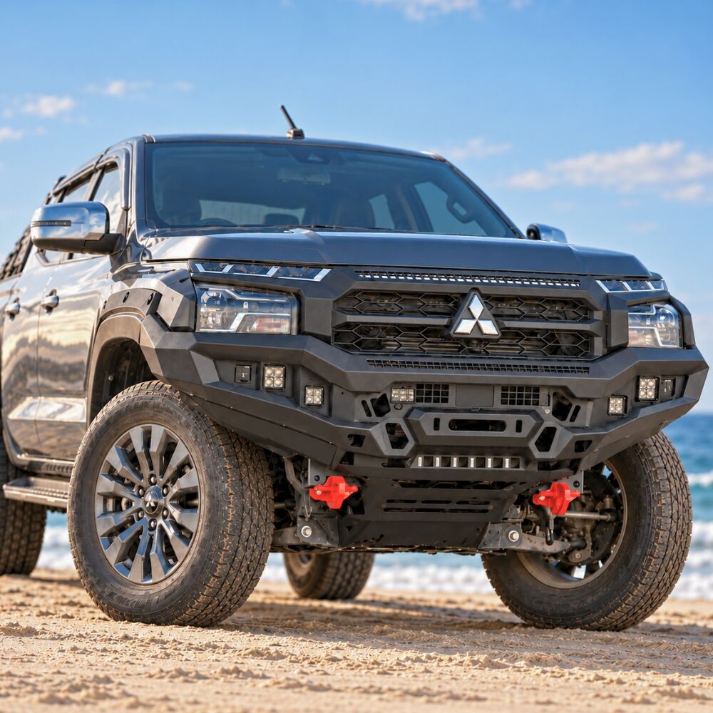 Cobra 4x4 Atomic Series Heavy Duty Steel Bull Bar Bullbar Suits Mitsubishi Triton MV 2024 Onwards Winch Compatible