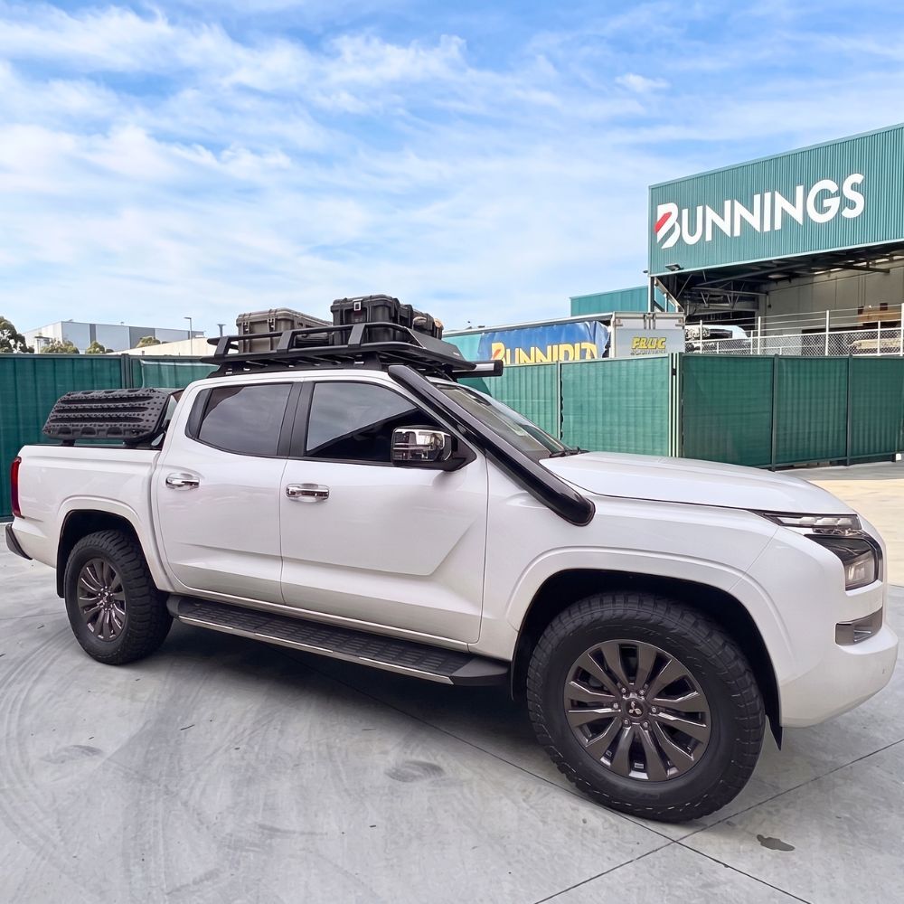 Cobra 4x4 Black Stainless Steel Snorkel Kit Suits Mitsubishi Triton MV 2024 Onwards 4" Turbo Air intake Pipe