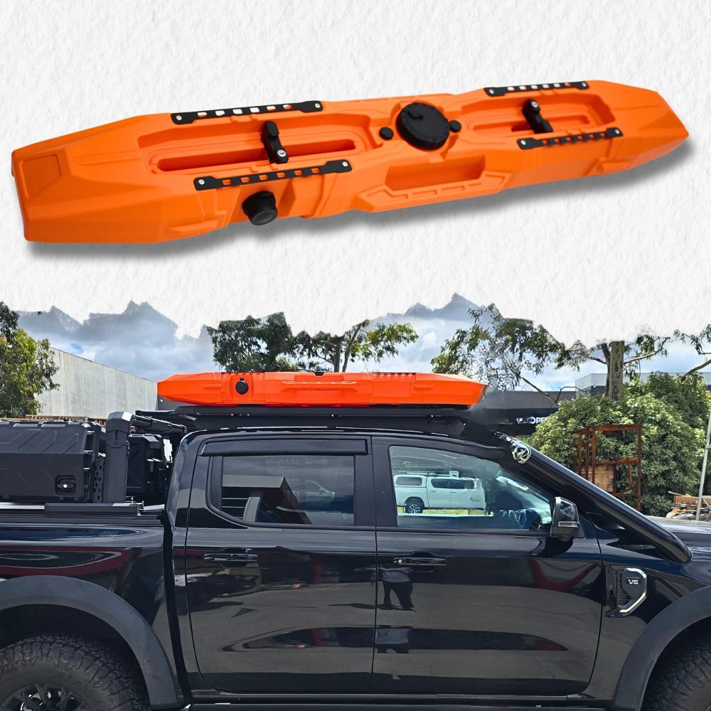 Premium 4wd 30L Orange Electric Pump Water Tank Bladder Plastic Shower Hose Camping Bladder 4x4 Hose Camping High pressure
