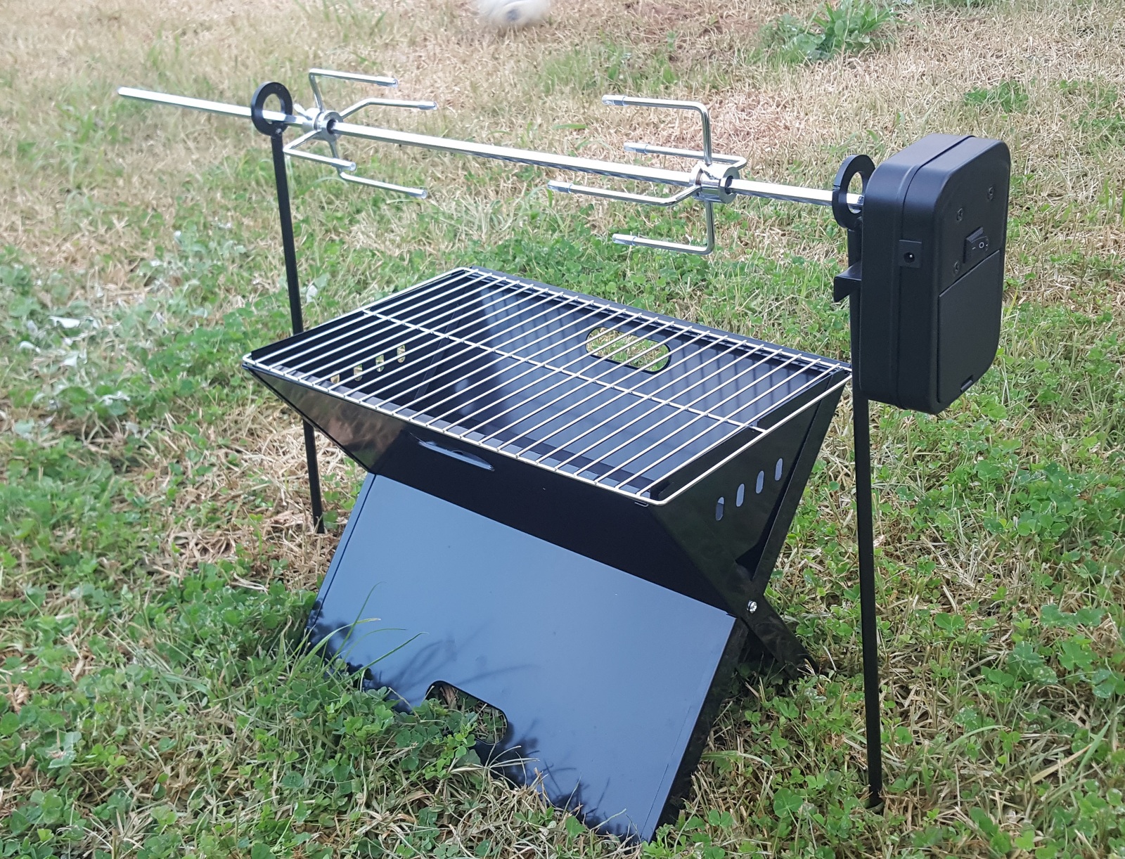 Camping Spit and Foldable Grill