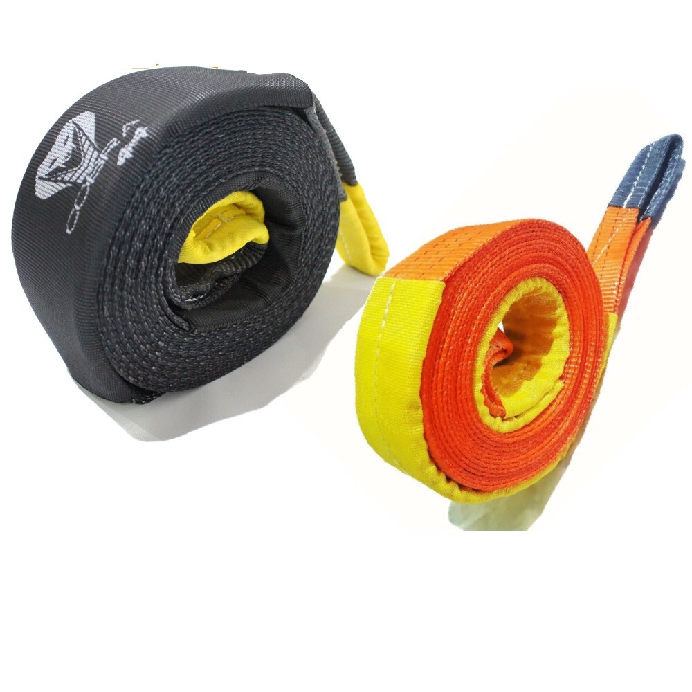 2x Recovery Straps - Black 9T 9M + Orange 6M 9T
