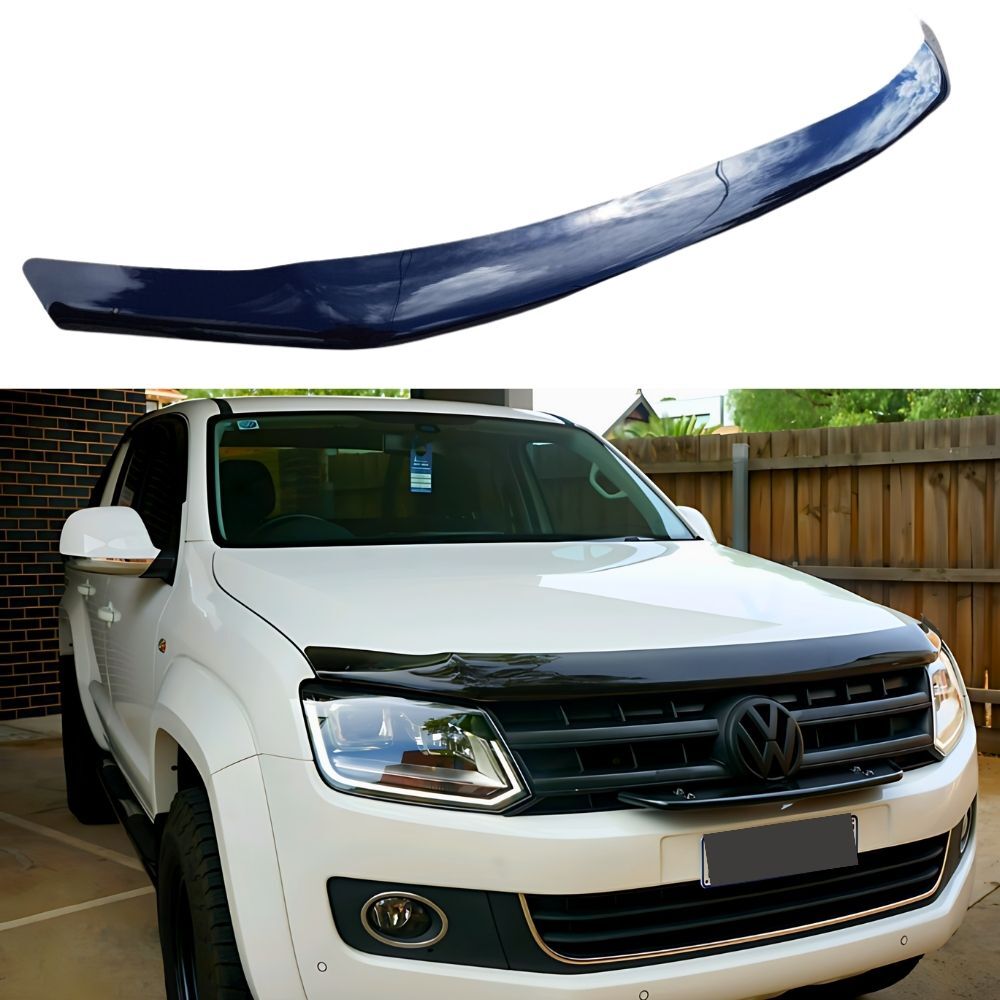 Bonnet Protector Suits Amarok 2009 - 2022 Cover Visor Guard Wind Black Shield