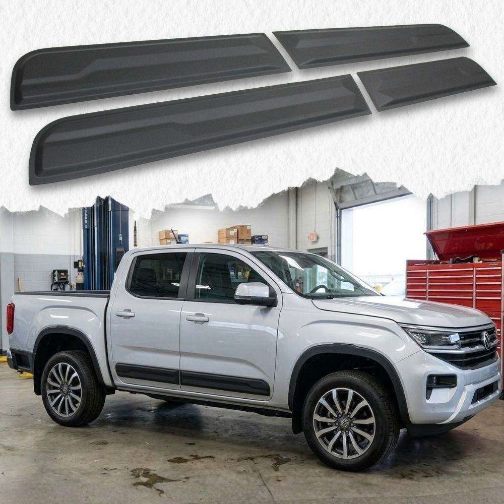 Cobra 4x4 Slim Door Body Cladding Black Fits Volkswagen Amarok 2023 Next Gen Dual cab Onwards