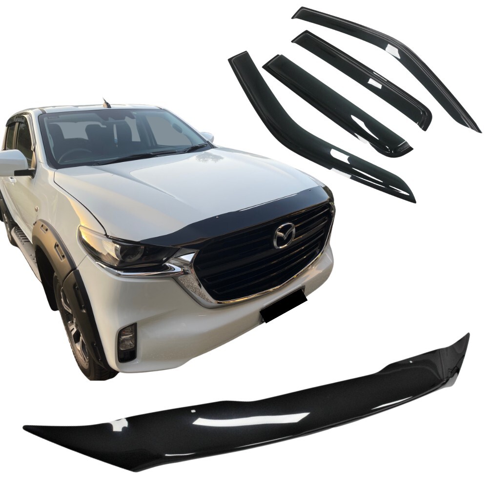 Bonnet Protector And Weather Shields Suit Mazda Bt50 2021+ Models Weathershields