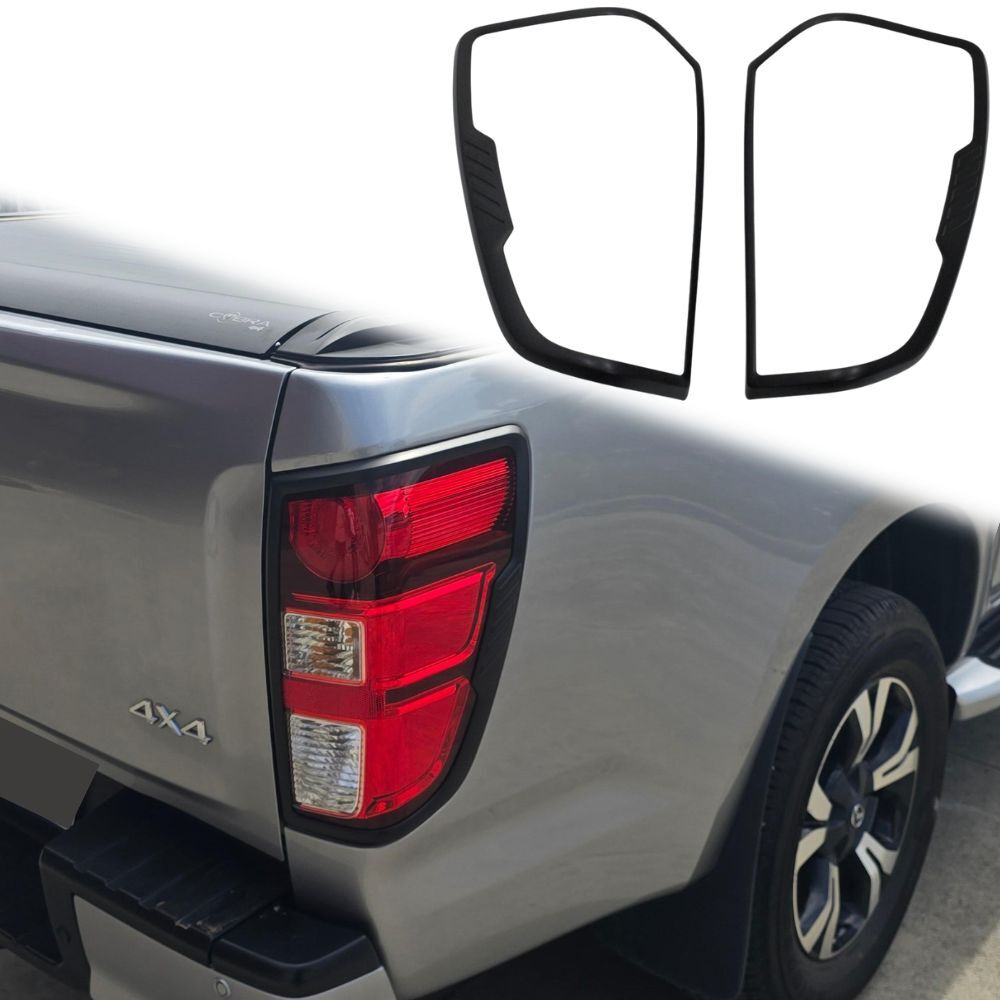 Matte Black Tail Light Trim Cover suits Mazda BT50 2021