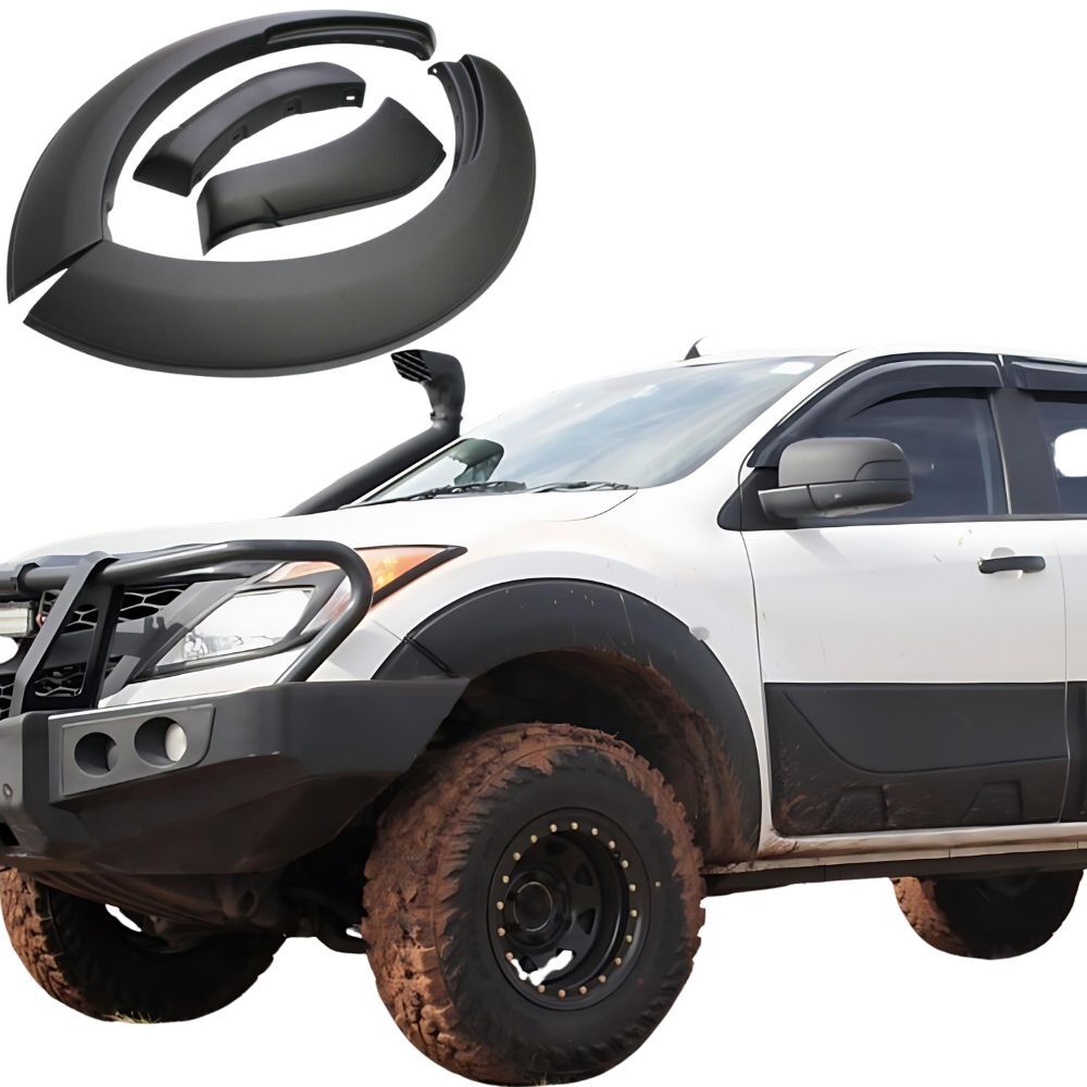 Front Matte Black OEM Style Fender Flares fits Mazda BT-50 BT50 2012 - 2018