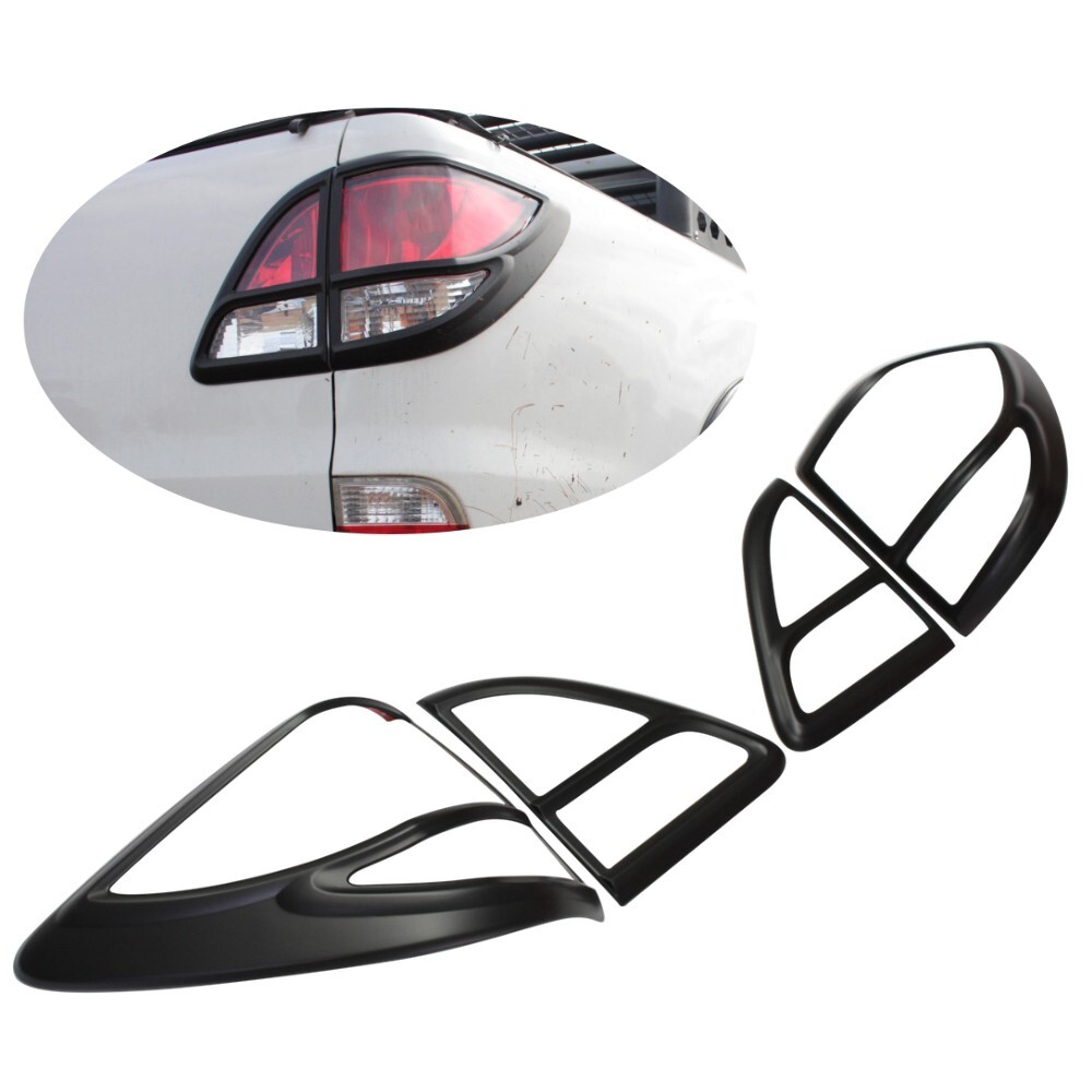 Matte Black Tail Light Trim Cover suits Mazda BT50 2012 - 2020