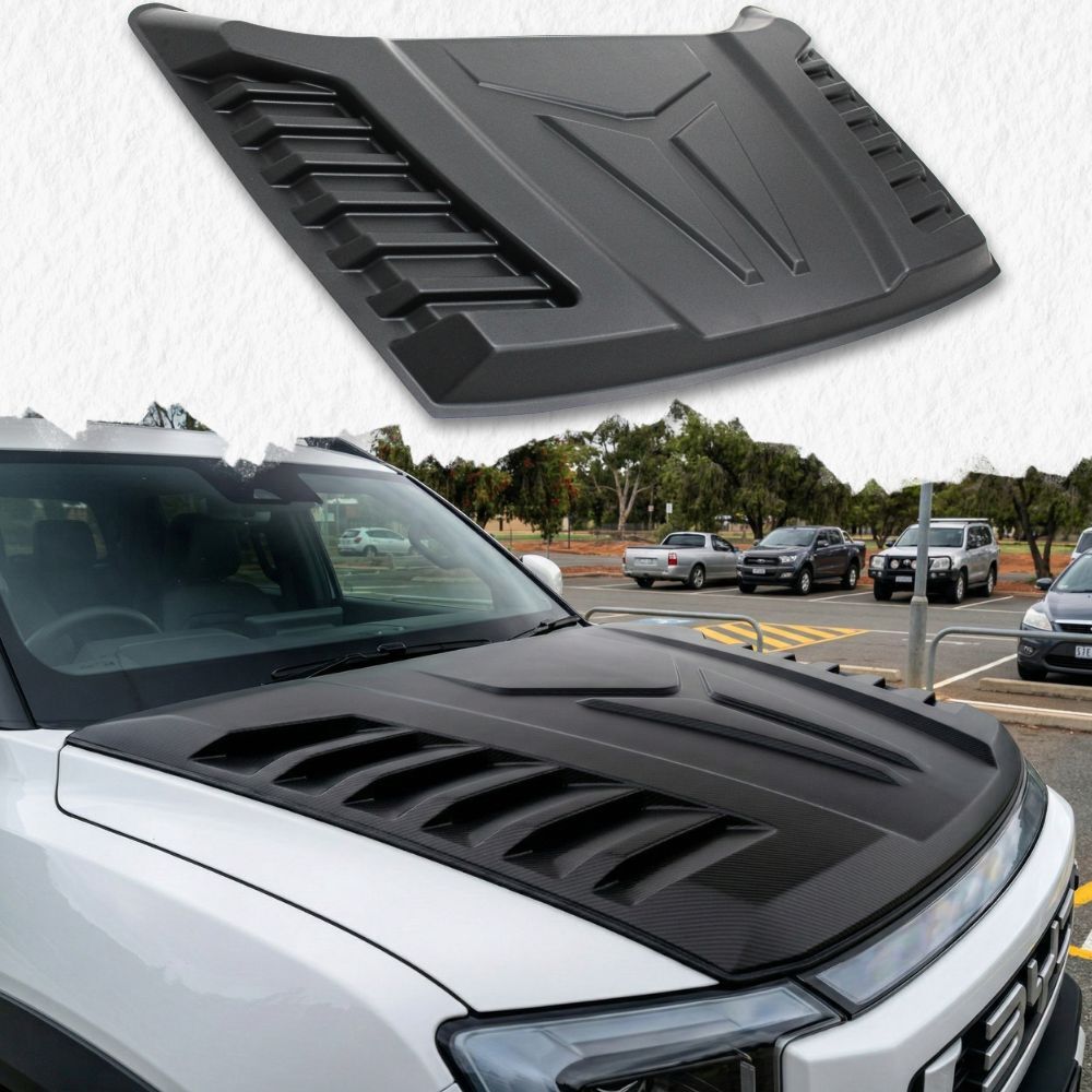 Matte Black Bonnet Scoop Protector Fits BYD Shark 6 2024 Onwards Hood