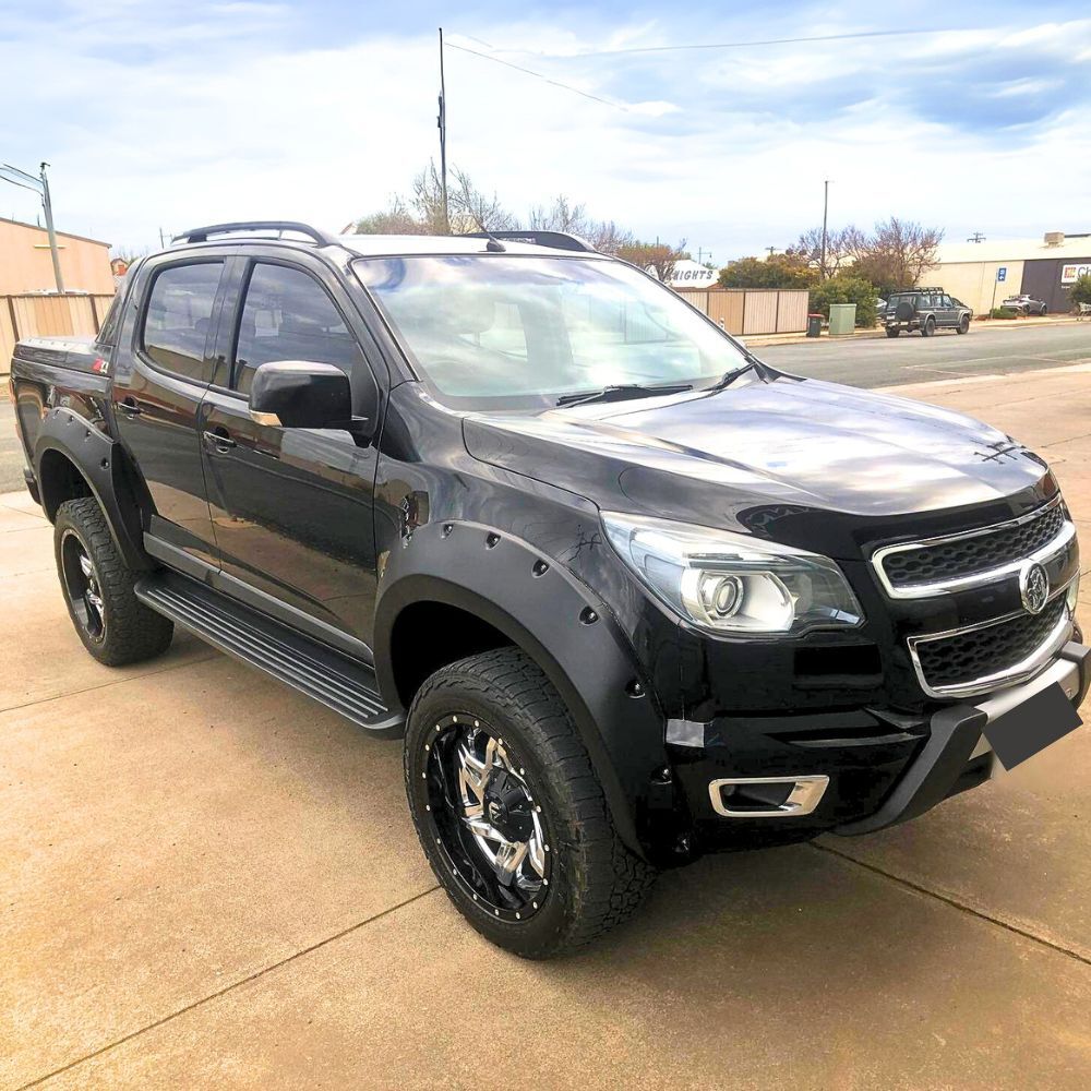 Pocket Style Flares fit Holden Colorado 2016 + Matte Black