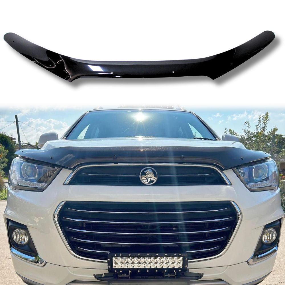 Bonnet Protector Fits Holden Captiva 7 CG Series II 2011 - 2018 Hood Guard Visor Tint Black