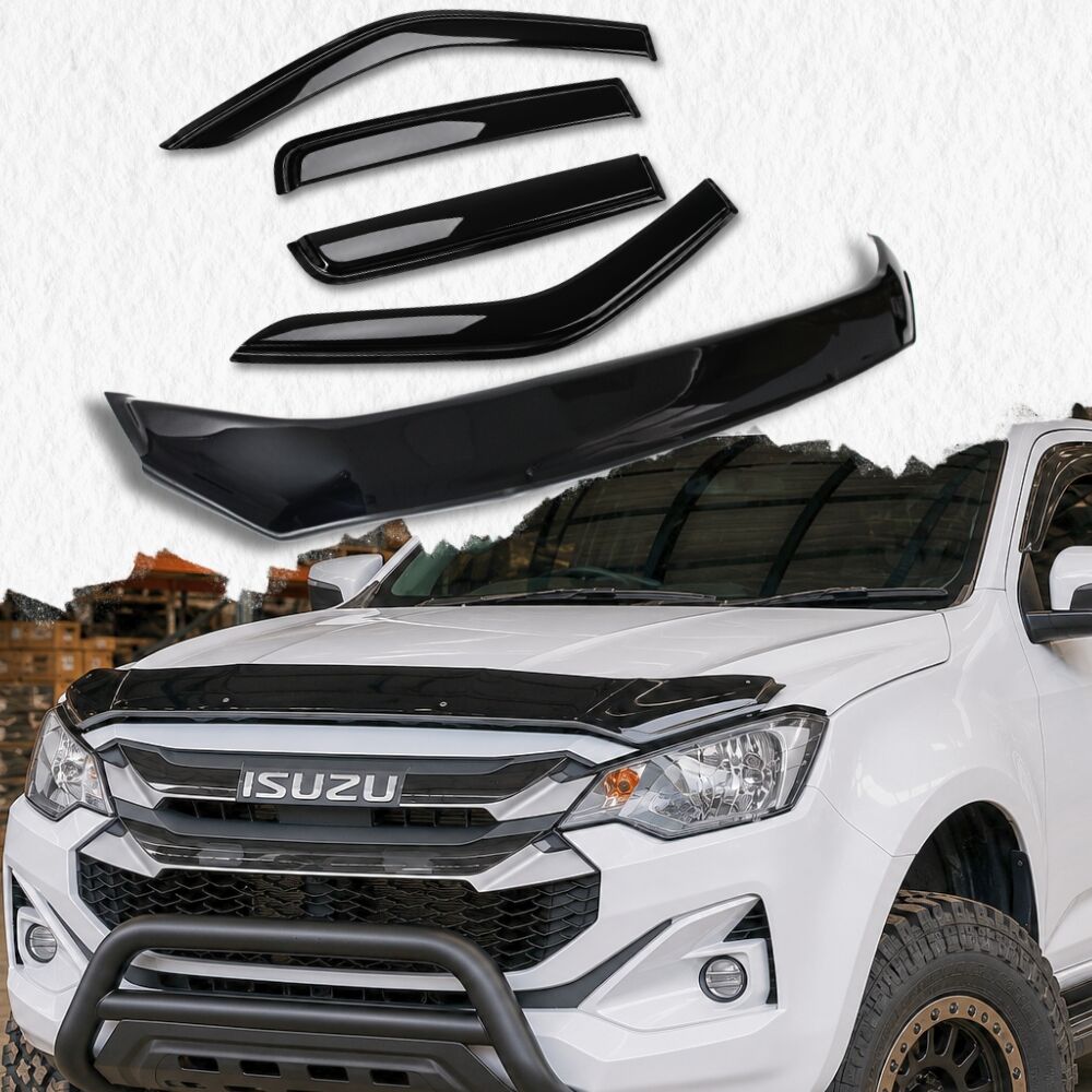 Bonnet Protector And Weather Shields Suit Isuzu Dmax D-max 2024+ Models Weathershields