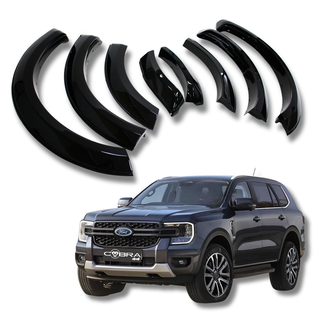 Gloss Black OEM Fender Flares With Sensor Fits Ford Everest 2022 Onwards Guard