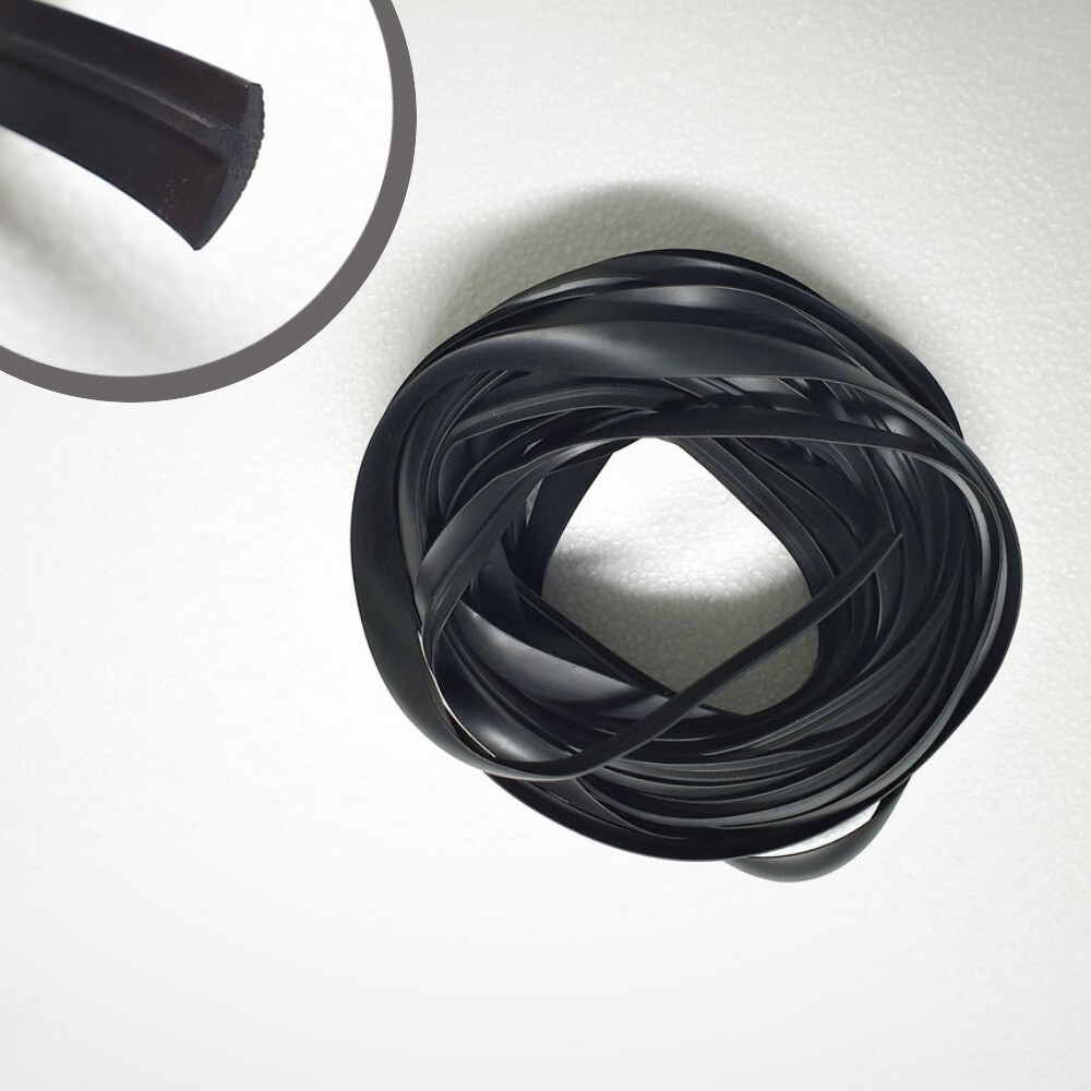 10m Fender Flare Flat Shape Rubber Trims