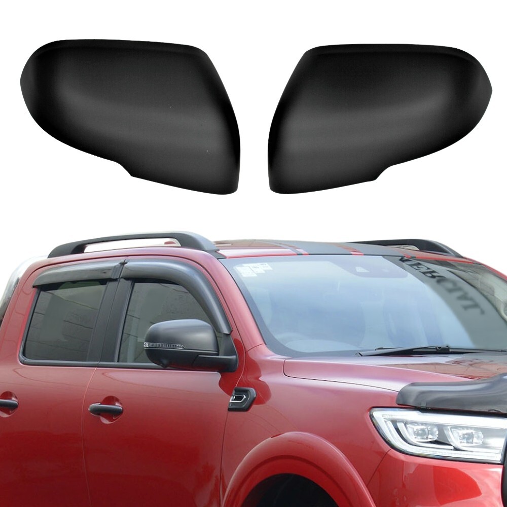 Matte Black Mirror Covers suitable for GWM UTE Cannon 2020 Onwards