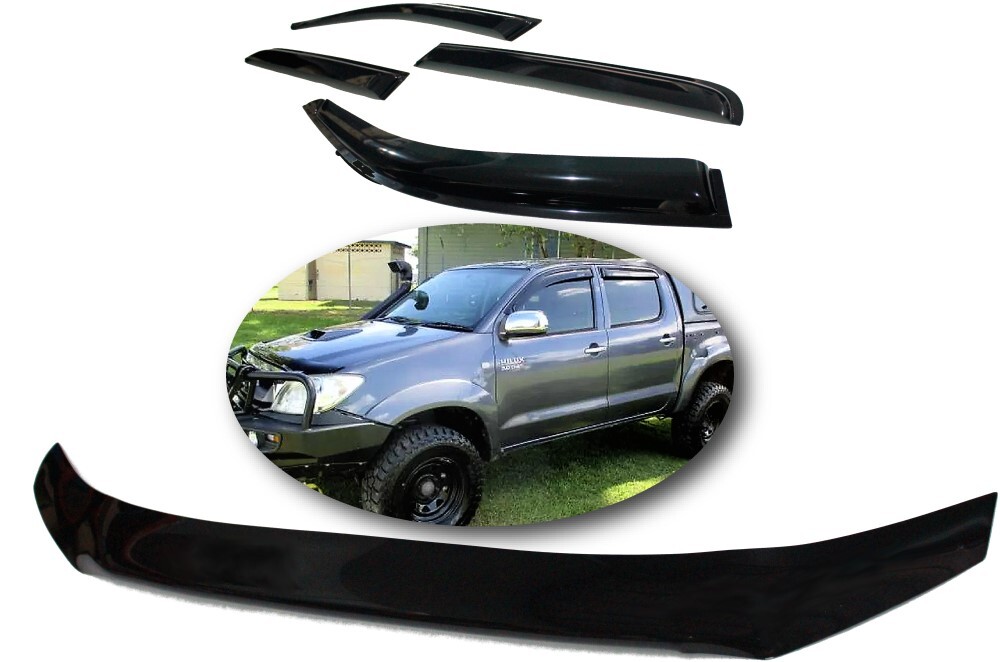 Bonnet Protector & Weather Shields Suitable For Toyota Hilux 2005-2011
