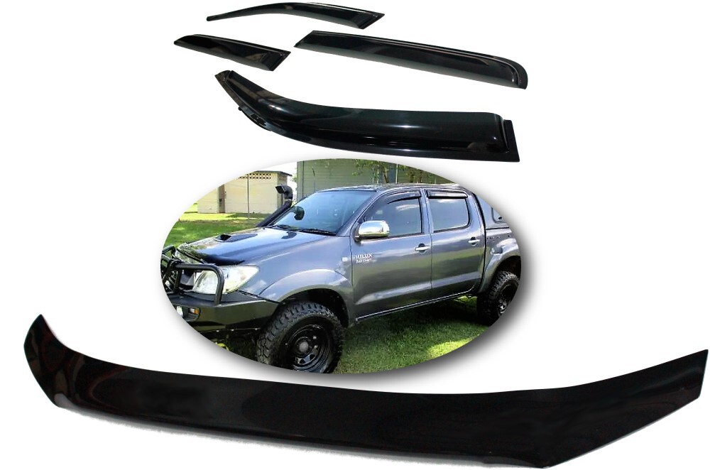 thumbnail image 2 of Bonnet Protector & Weather Shields For Toyota Hilux Extra/ Space Cab 2015-2018 2 of 3