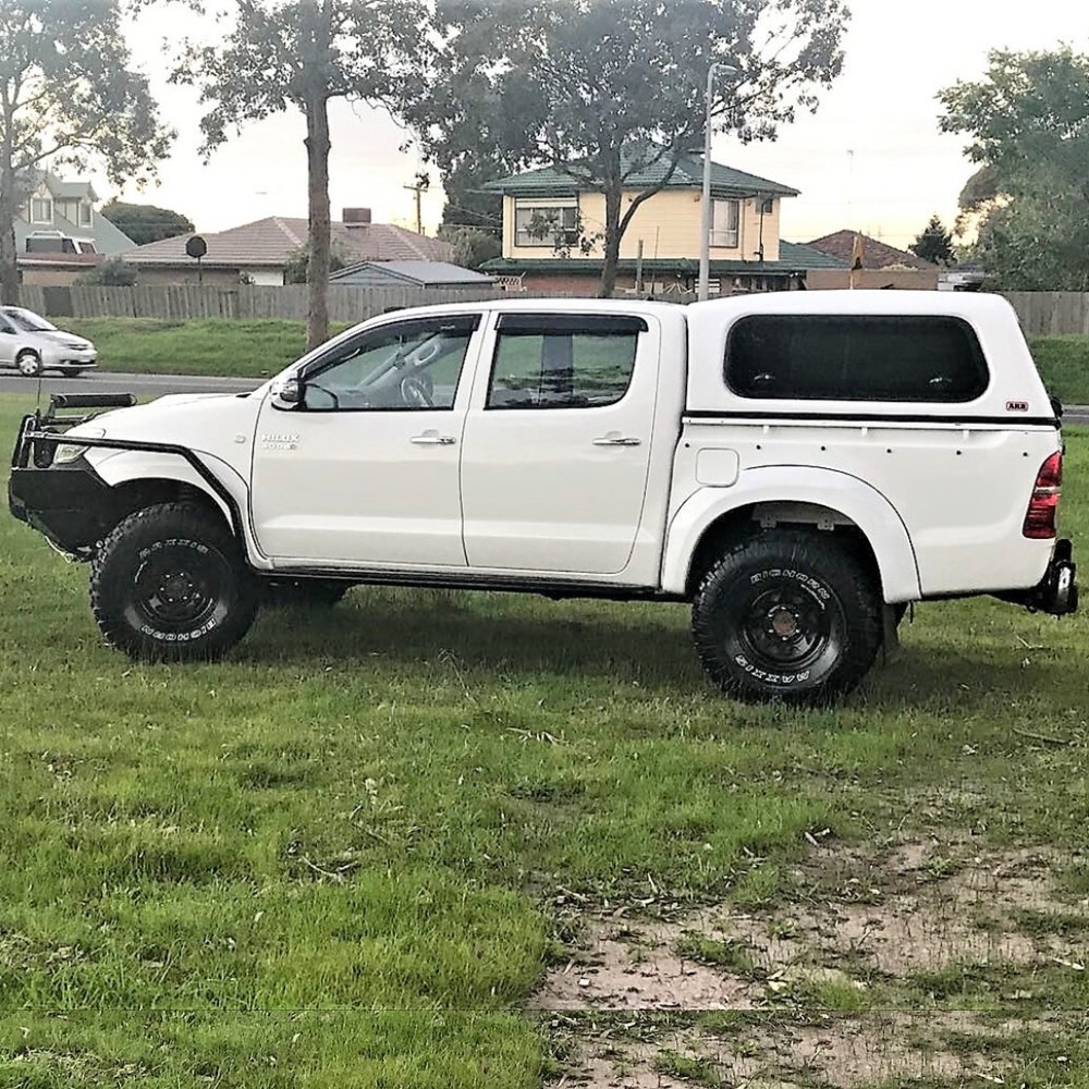 OEM Style White Colour Fender Flares Kit Fits Hilux 2012 - 2015 SR SR5 Guard Arch Dual Cab