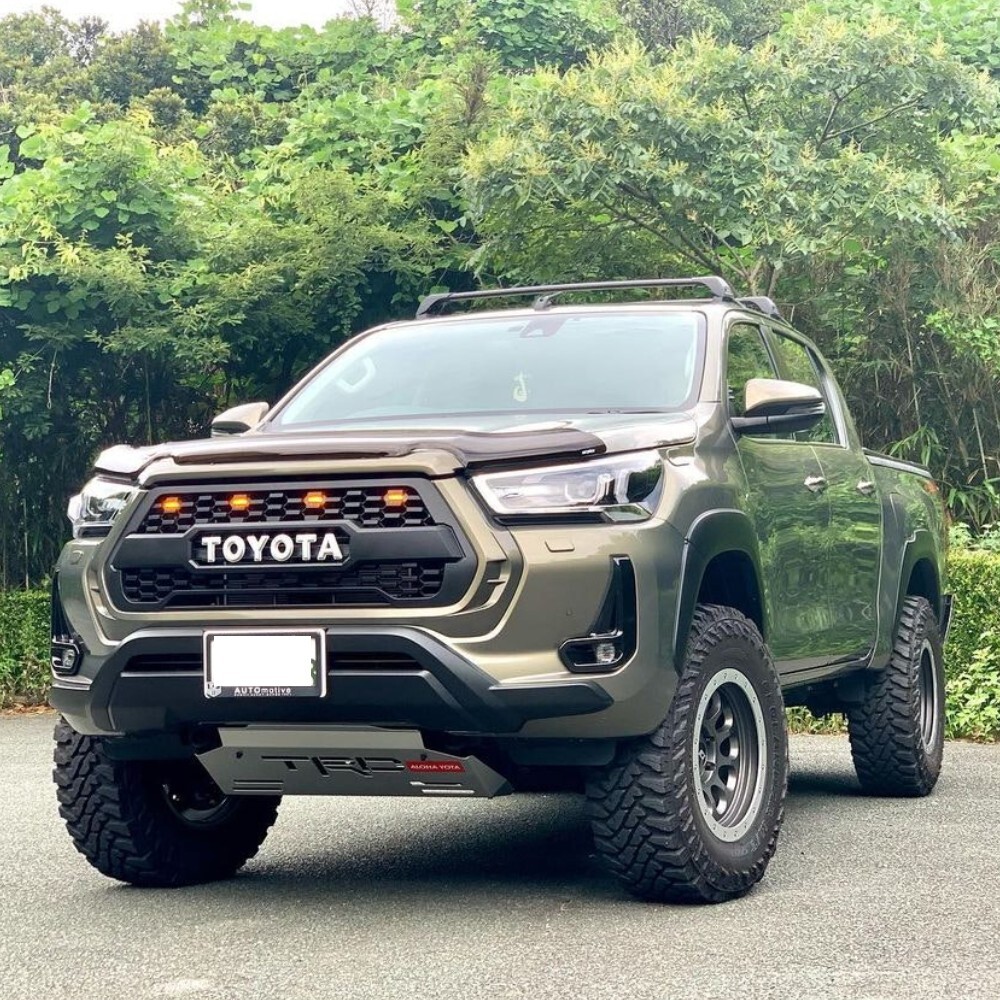 Matte Black OEM Flares Suitable For Toyota Hilux 2015 2021 Models Dual cab extra cab