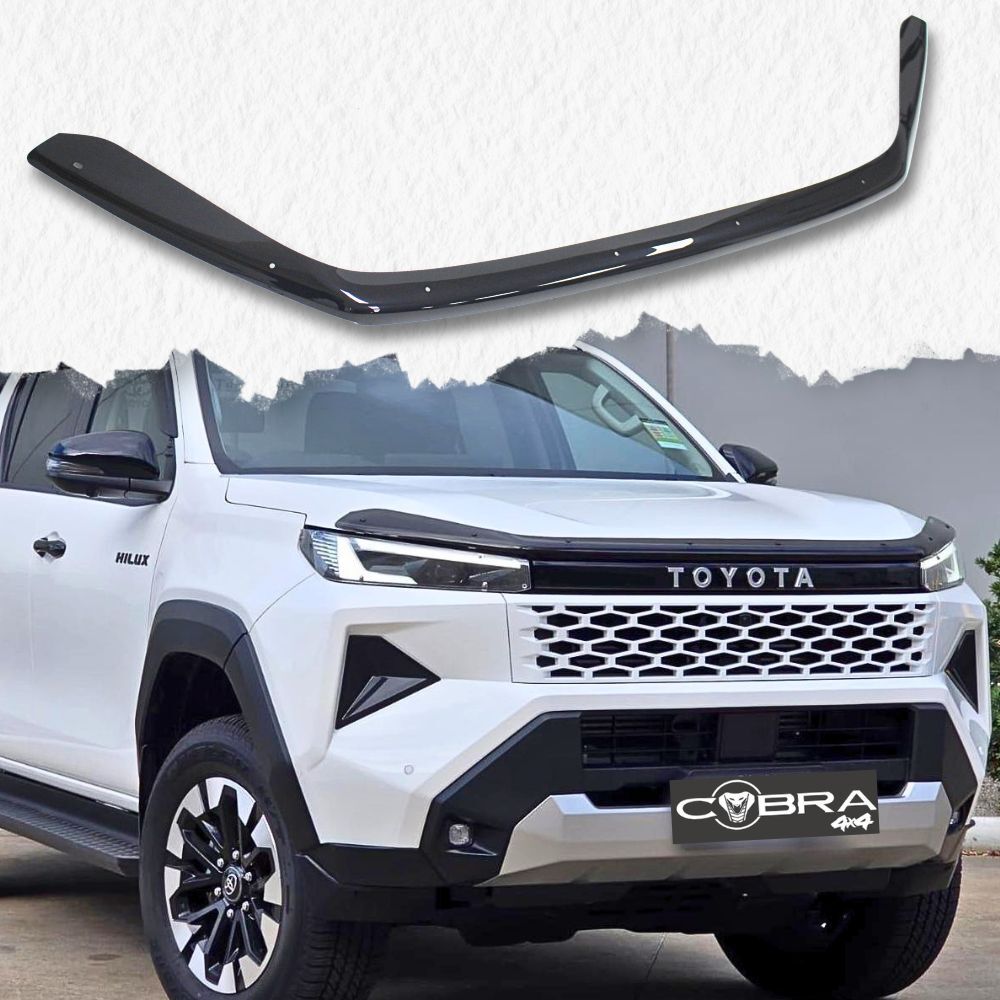 Bonnet Protector Suits Toyota Hilux 2026 Onwards N90 Black Cover Wind Visor