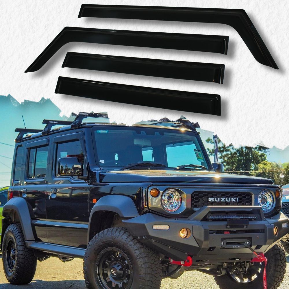 Weather Shields Fits Suzuki Jimny 2018 onwards 5 Doors Window Visors Weathershields